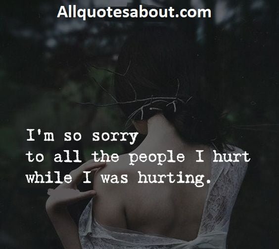 Sorry and goodbye quotes
