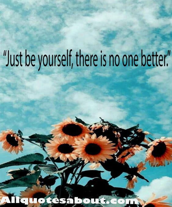 Be yourself quotes art with city skyline at dusk