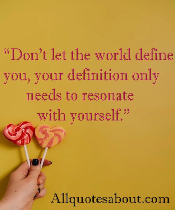 Hand-lettered be yourself quotes on a chalkboard background