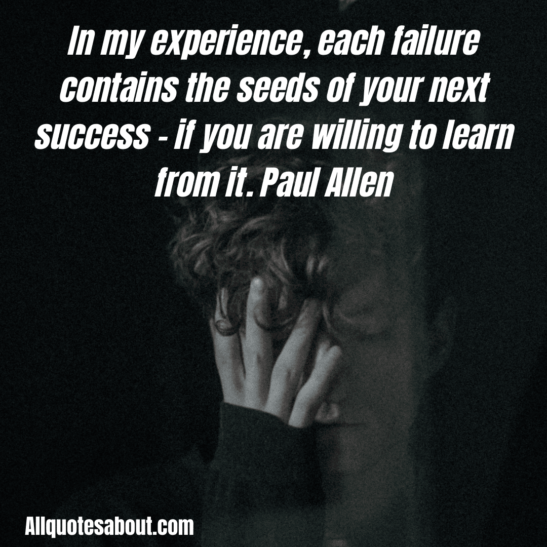 Failure quotes collection graphic with bold lettering