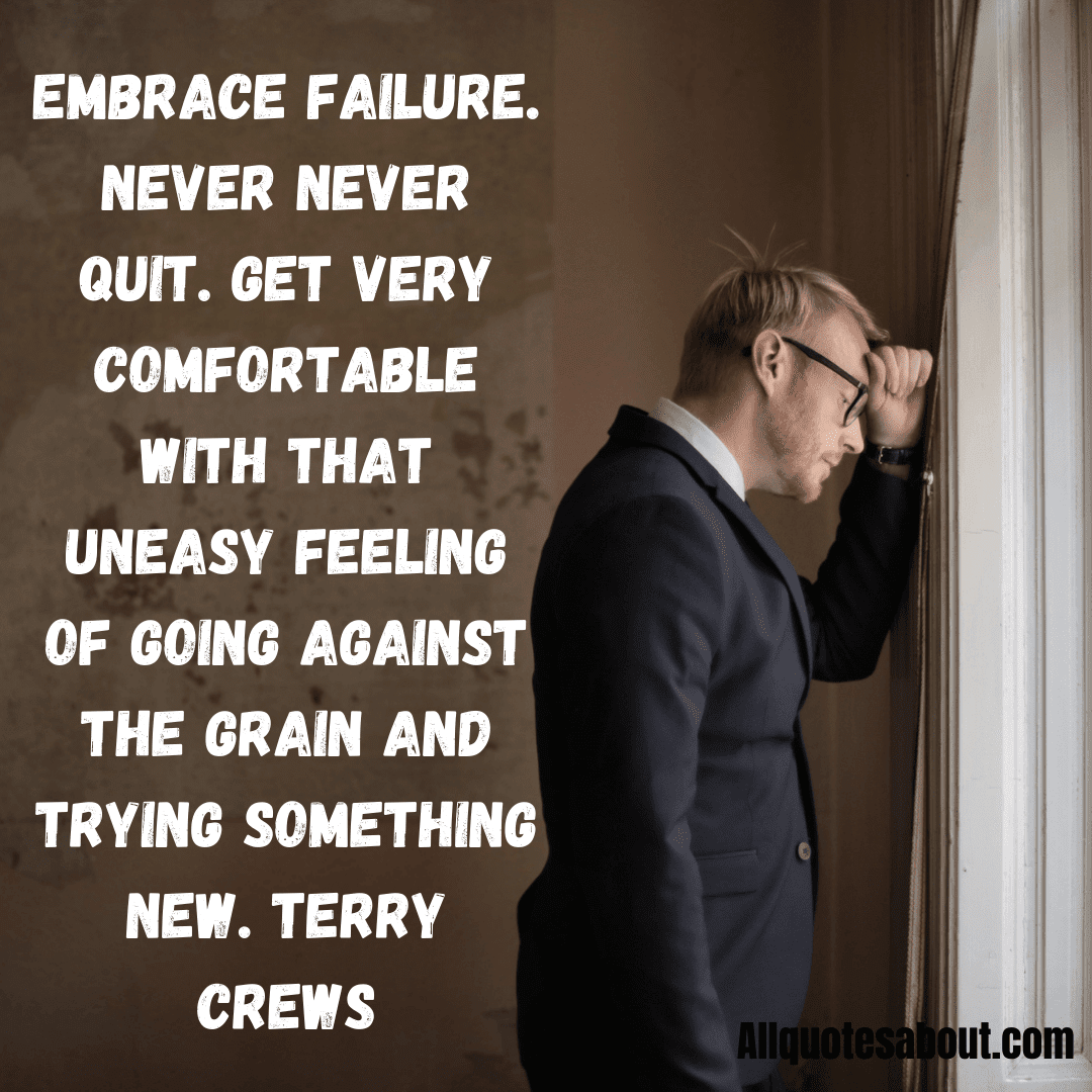 Graphic design with motivational saying about persistence