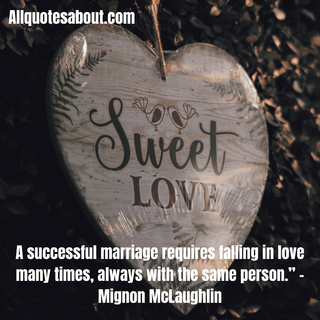 Romantic quote about falling in love over a soft sunset background