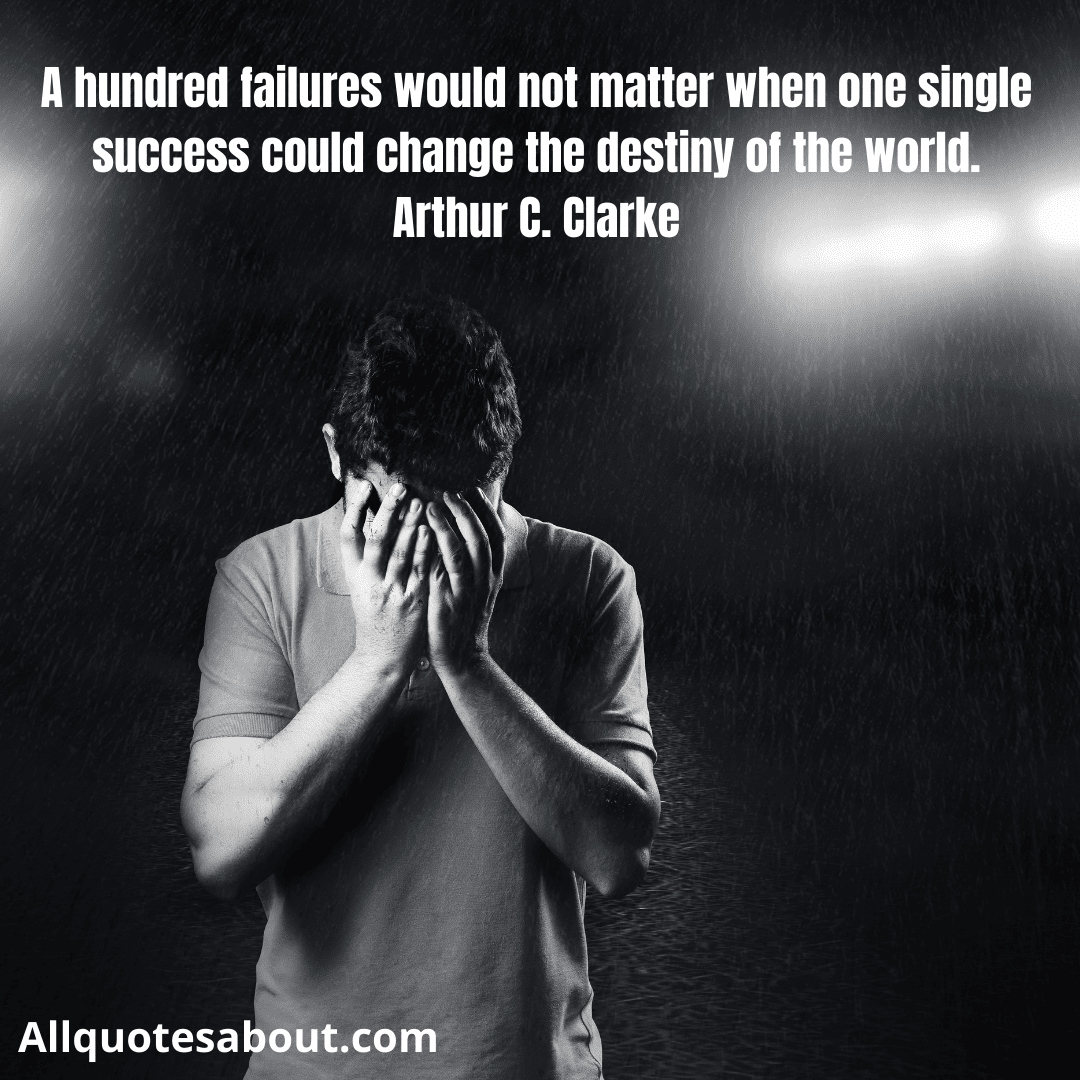 Inspirational failure quotes typography artwork