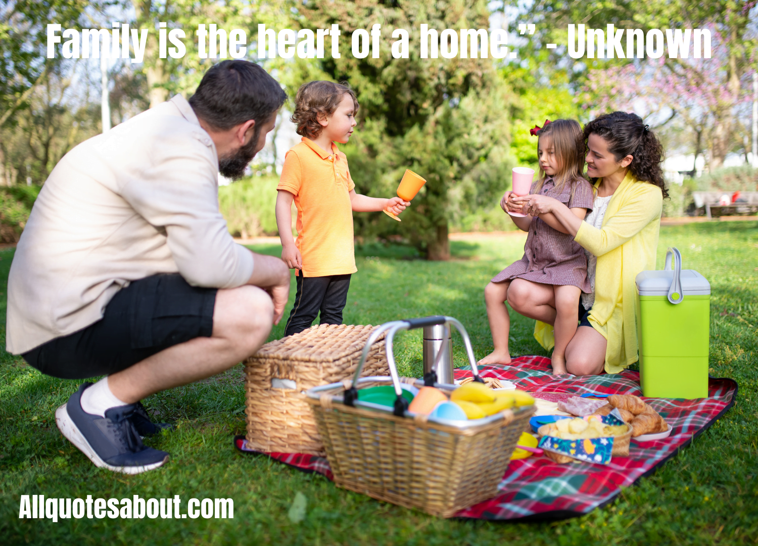 Best family day quote with an elegant typographic design