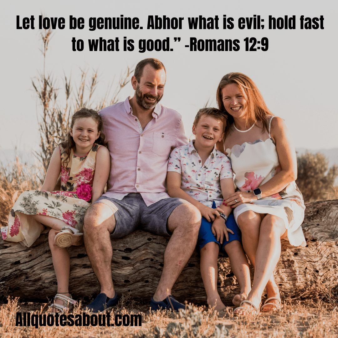 Motivational family day quote with a nature landscape