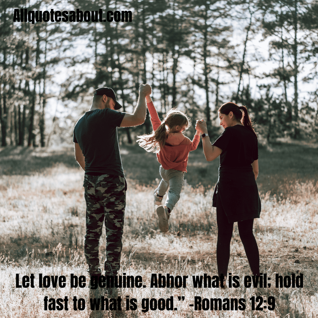 Uplifting family day saying with a sunrise background