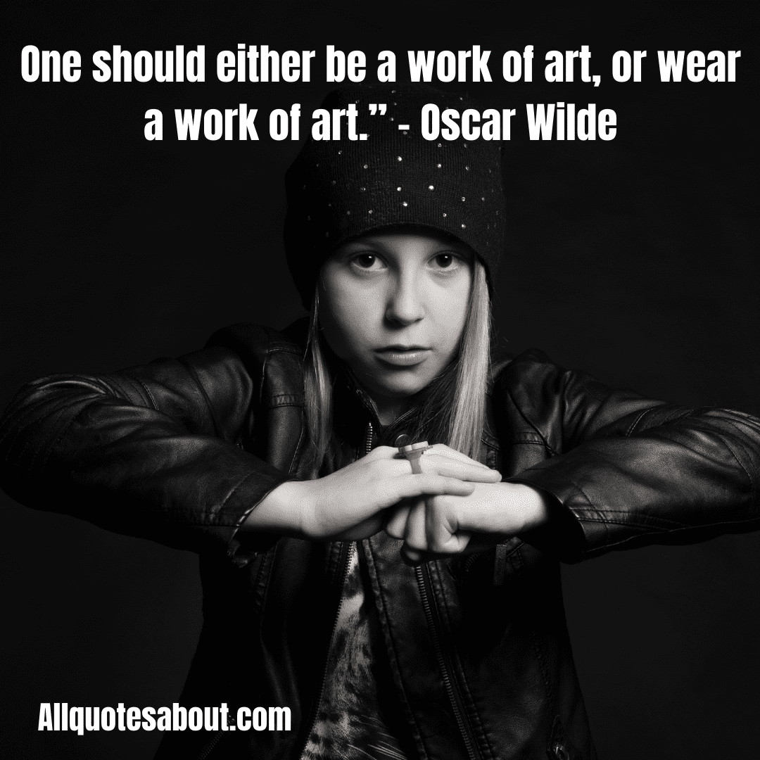 Trendy fashion saying with a city street style
