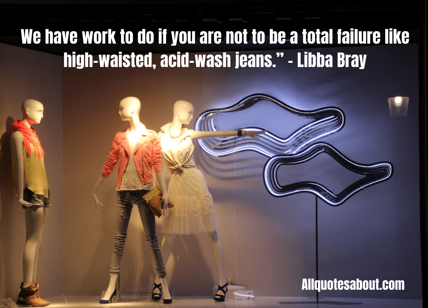 Elegant fashion quote with floral accents