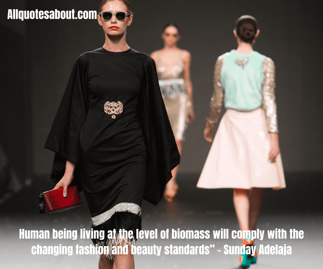 Fashion empowerment quote with strong vibrant design