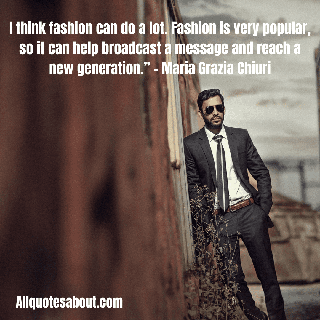 Fashion goals quote with an aspirational aesthetic