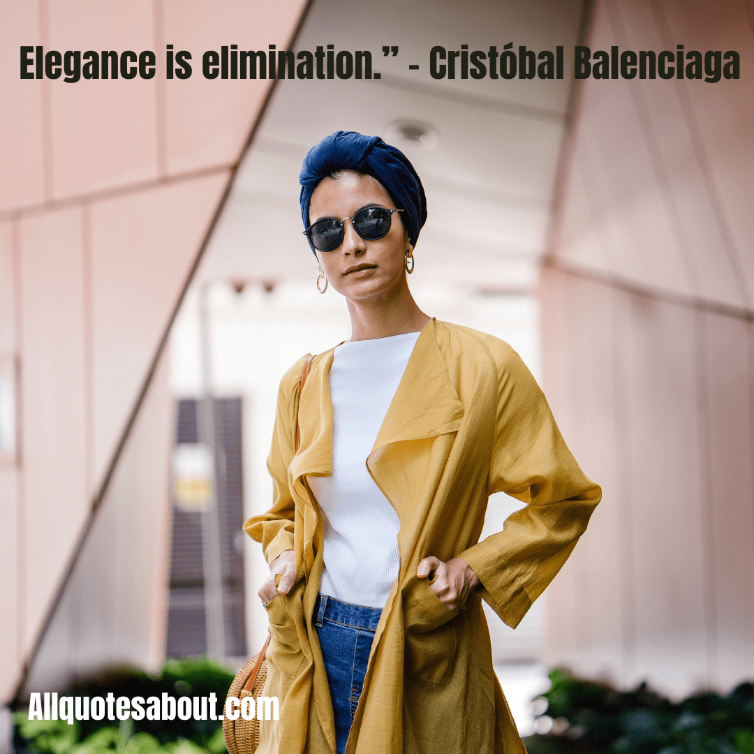 Simple fashion quote with a minimalist layout