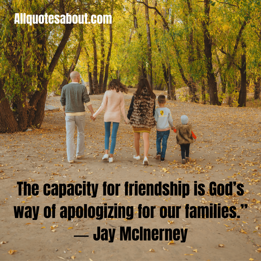 Joyful family day quote with smiling family silhouettes