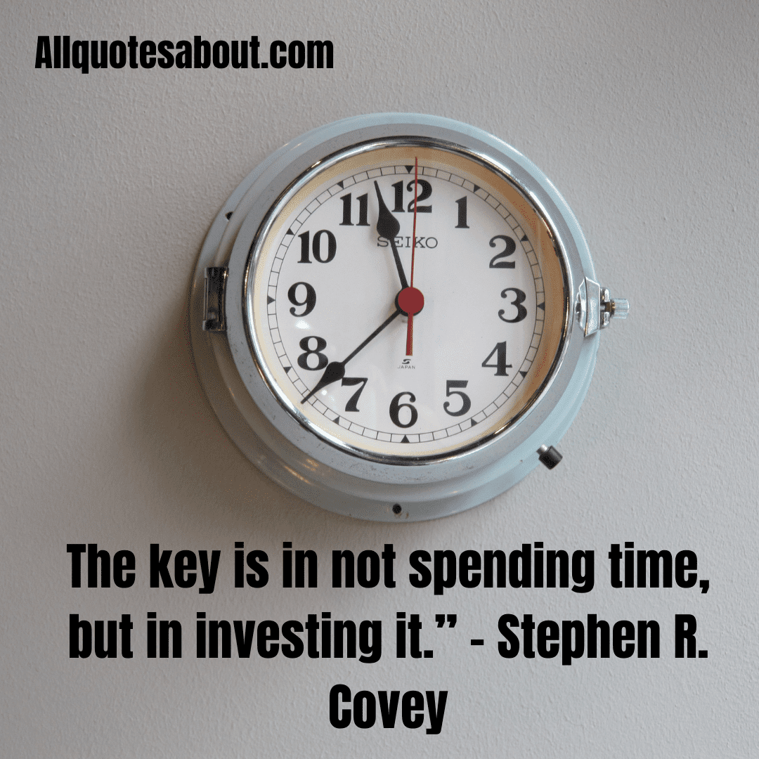 110 Time Quotes And Saying
