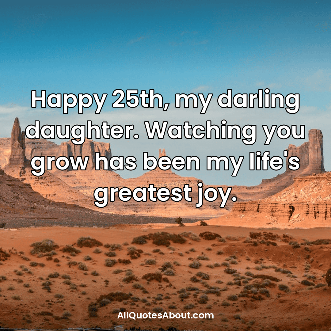 quarter century birthday wishes