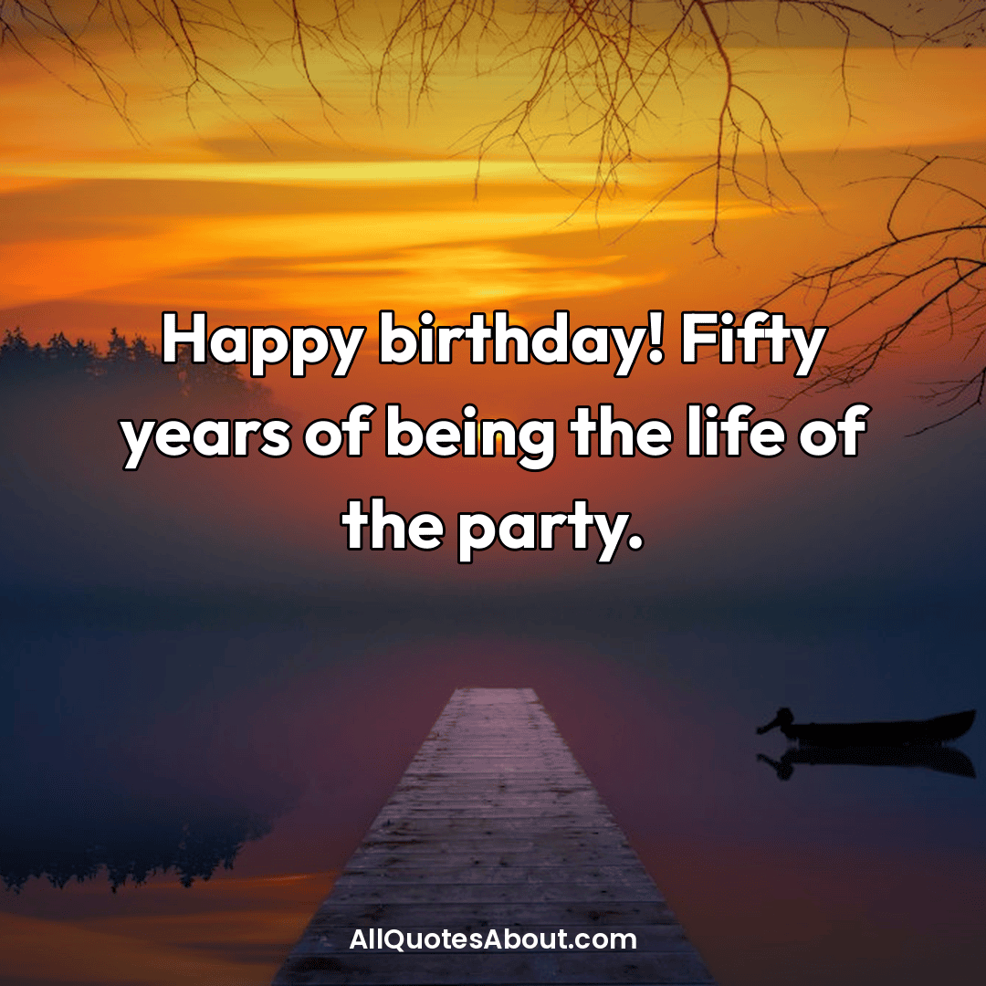 50th birthday wishes
