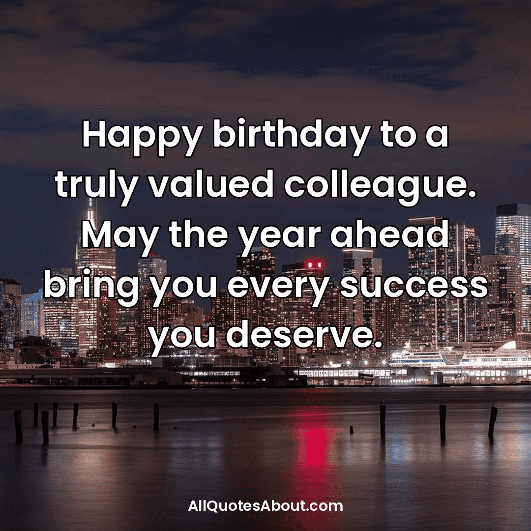birthday messages for coworker