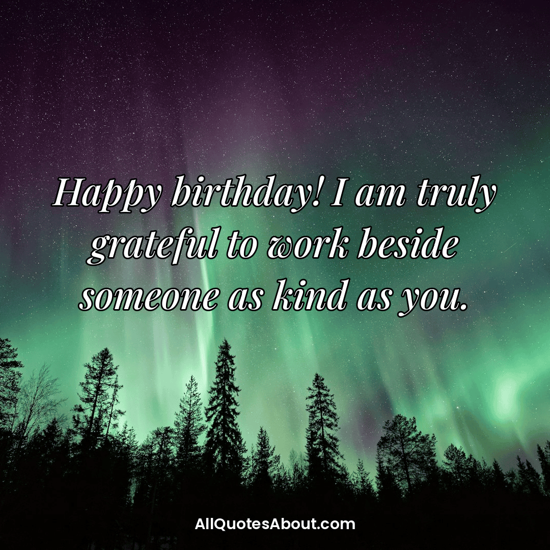 happy birthday coworker wishes