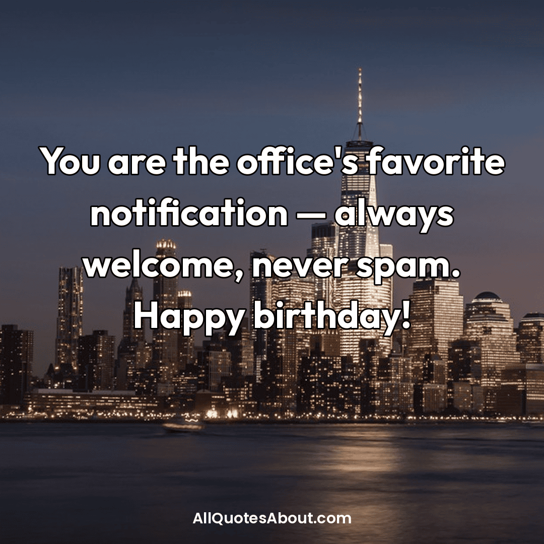 birthday messages for coworker