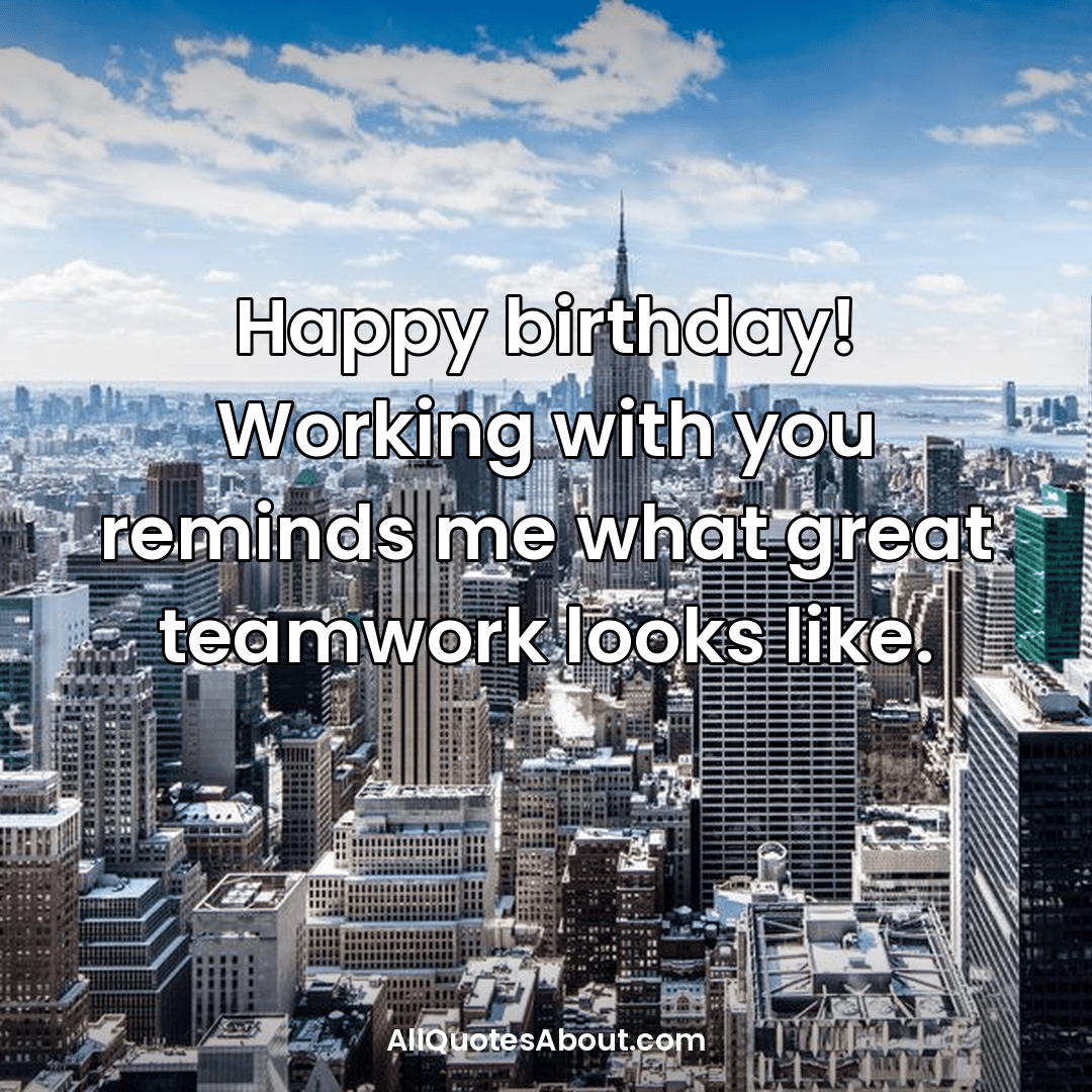 birthday messages for coworker