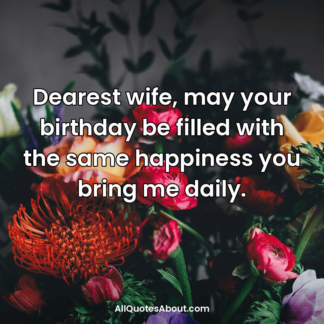 happy birthday wife wishes