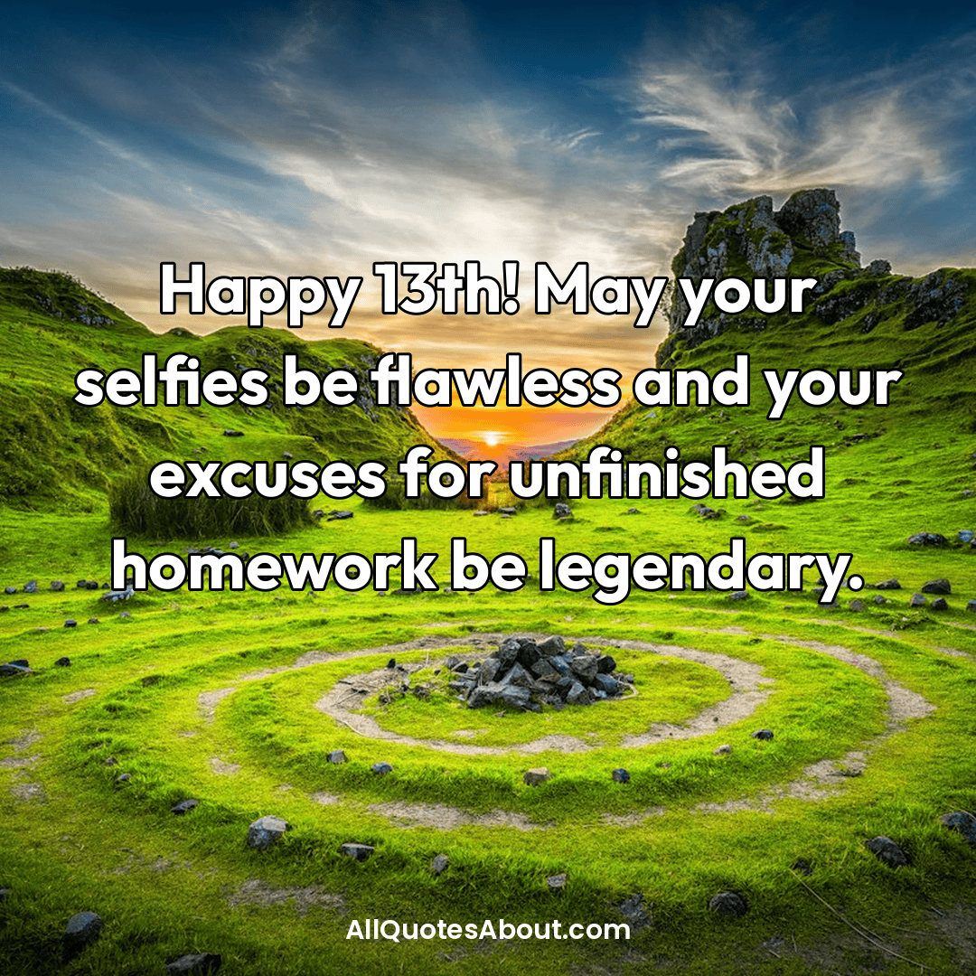 13th birthday wishes for a new teenager