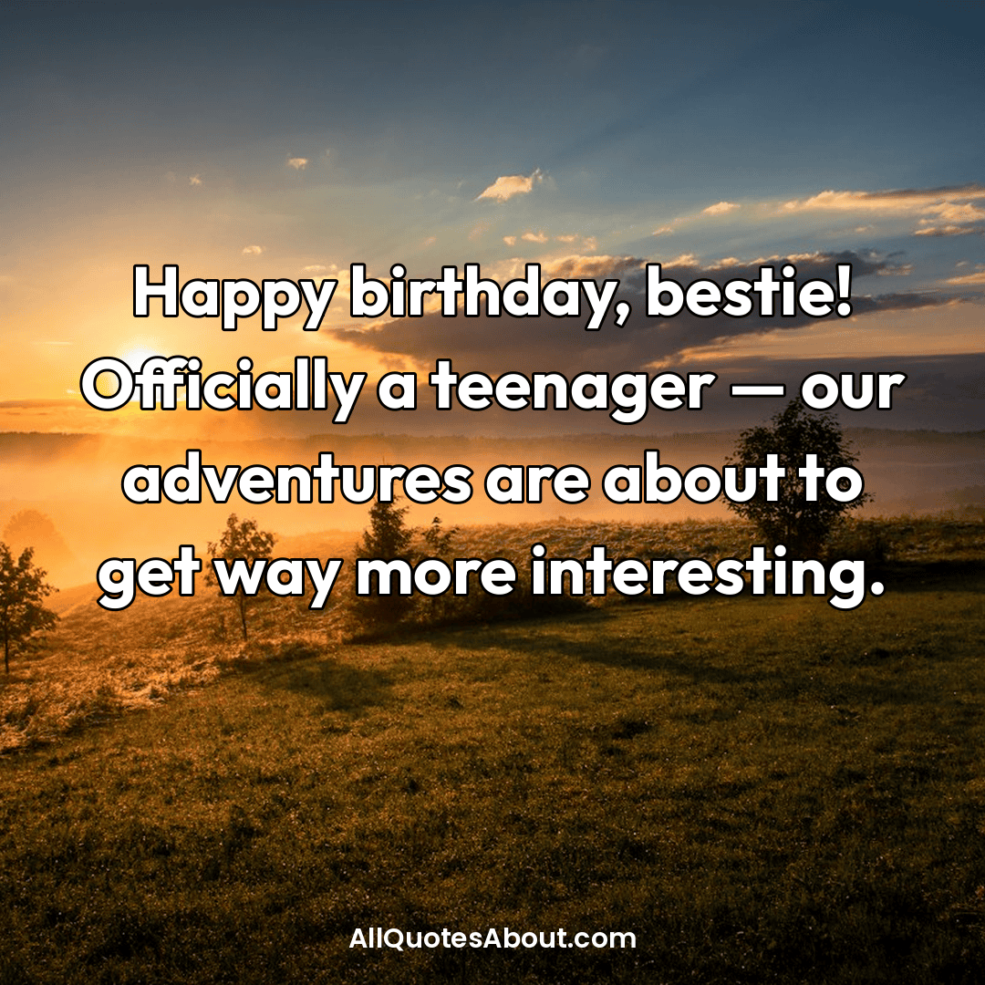 funny 13th birthday wishes