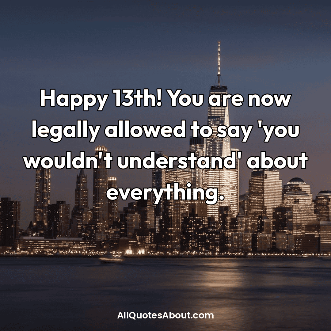 happy 13th birthday wishes