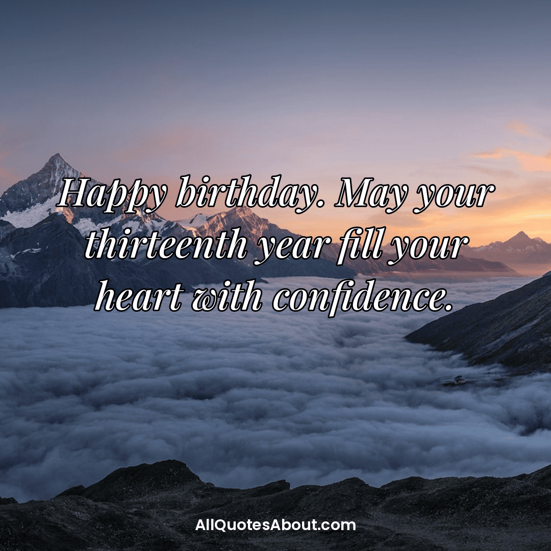 13th birthday wishes for a new teenager