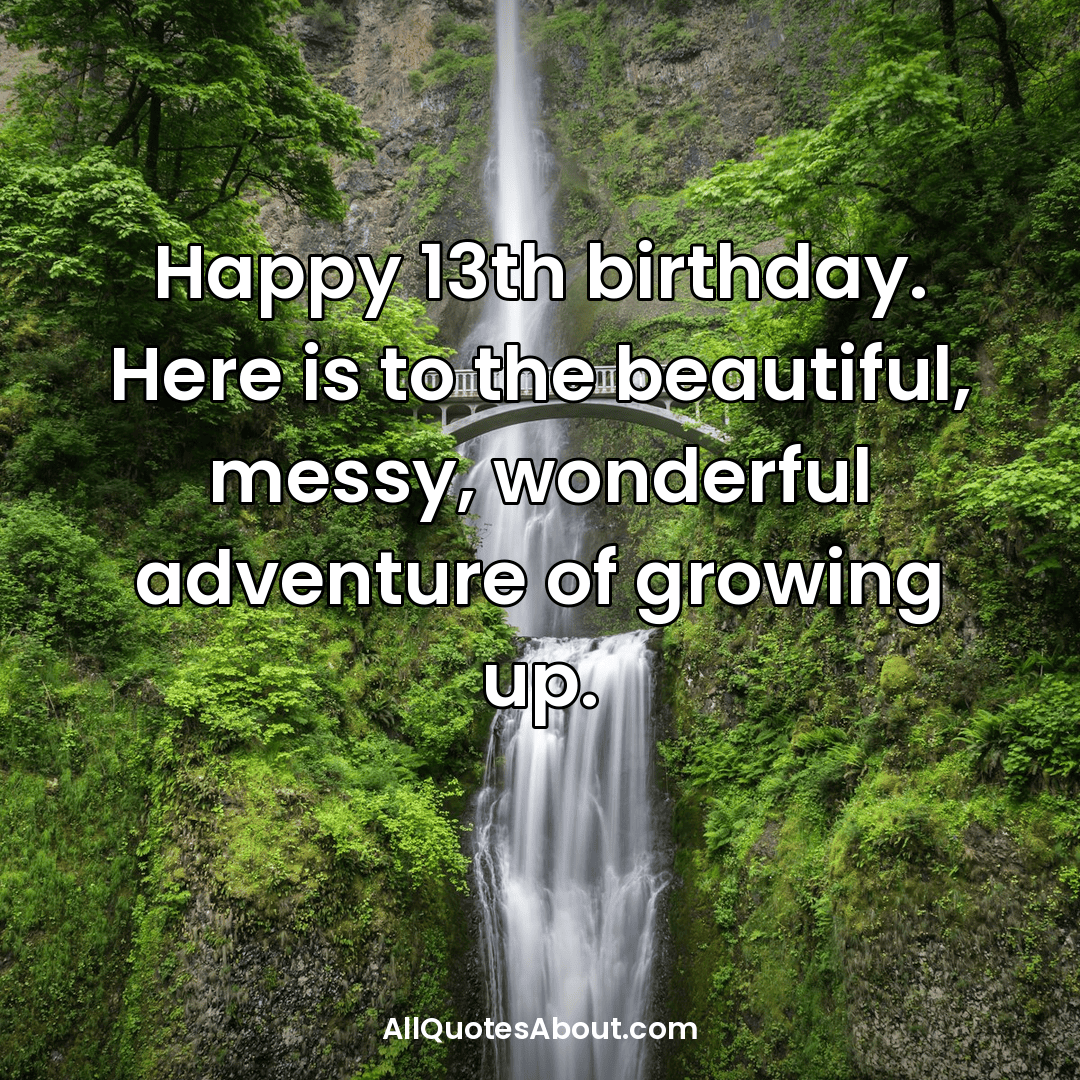 happy 13th birthday messages
