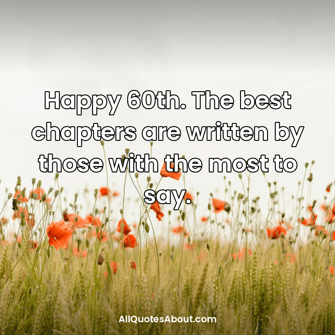 sixtieth birthday wishes