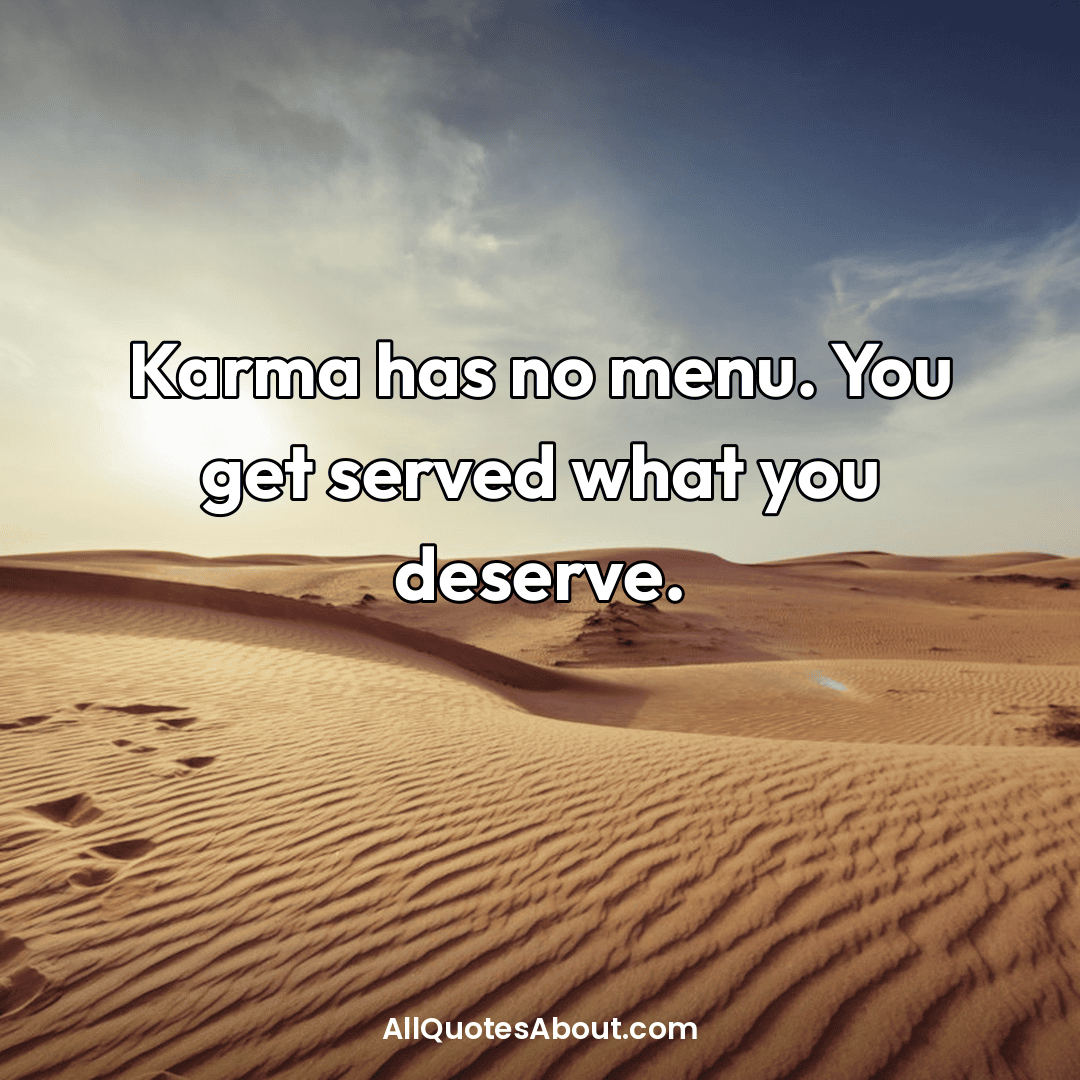 karma cheating quotes