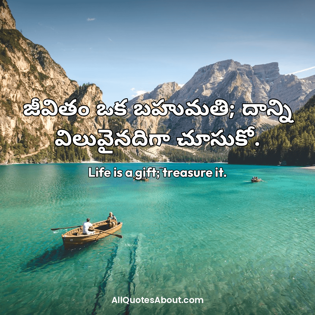 life quotes in telugu