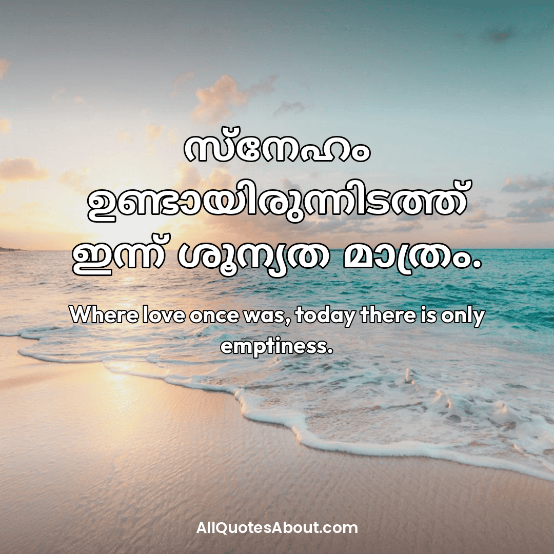 sad quotes in malayalam