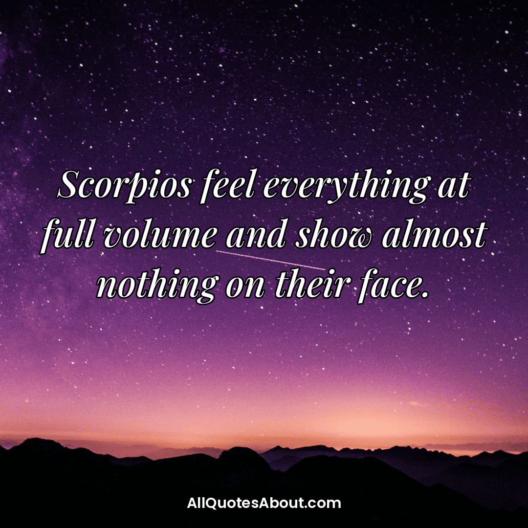 scorpio season quotes