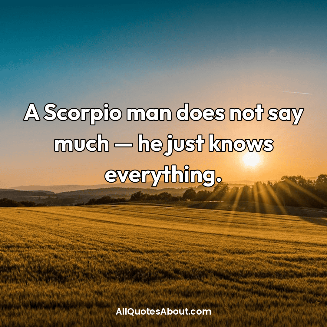 scorpio season quotes