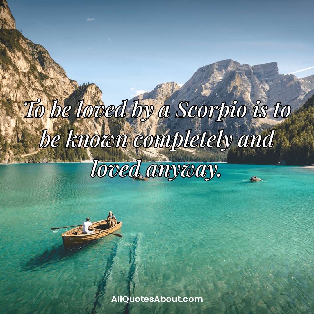 scorpio personality quotes