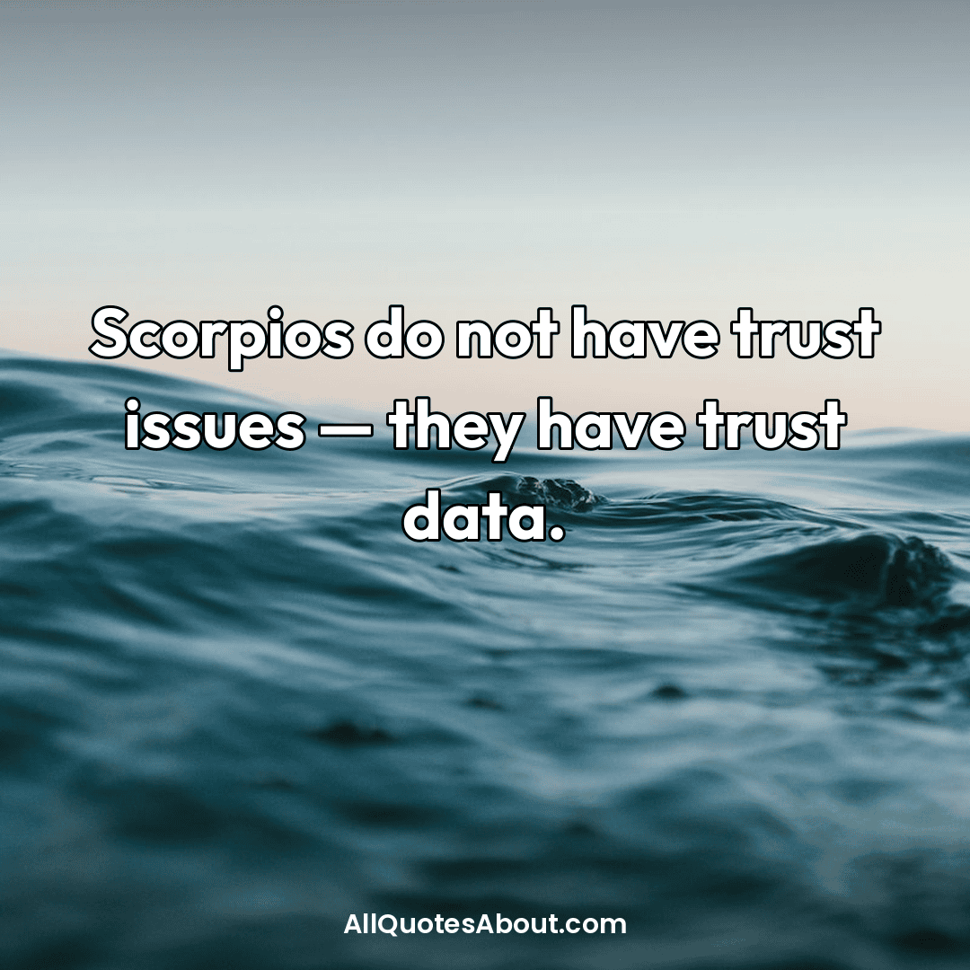 scorpio personality quotes