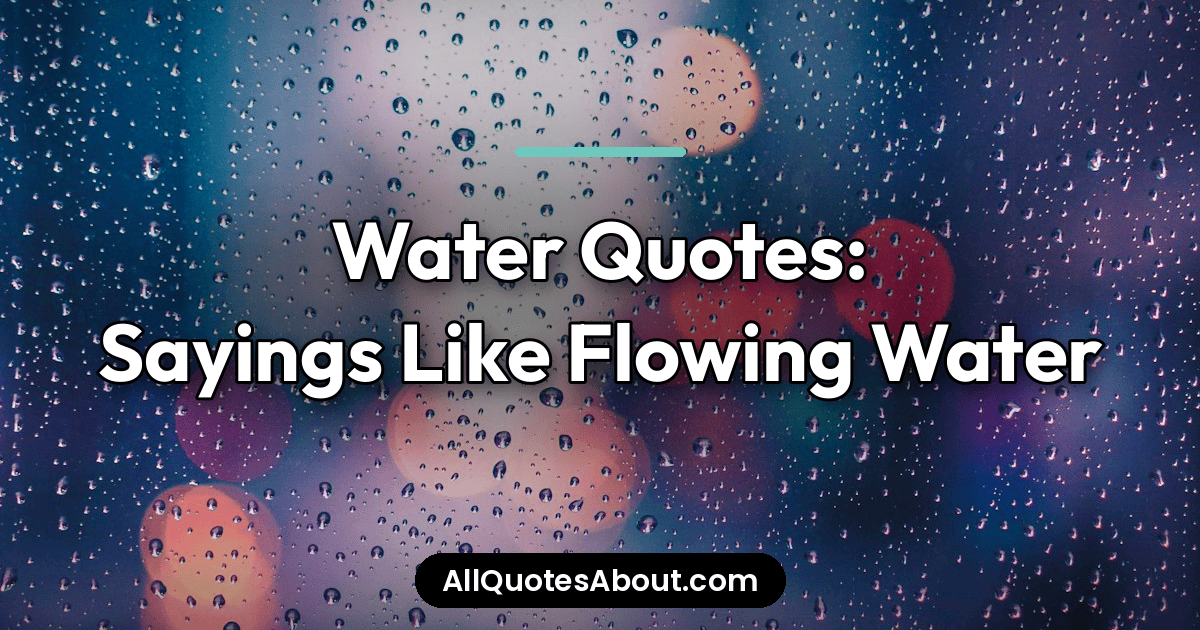 water quotes