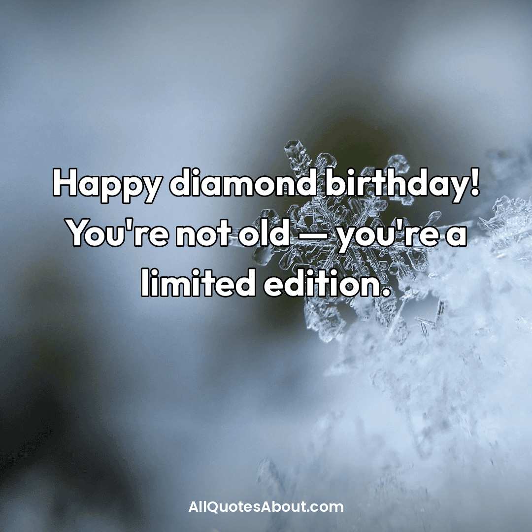 happy diamond birthday messages